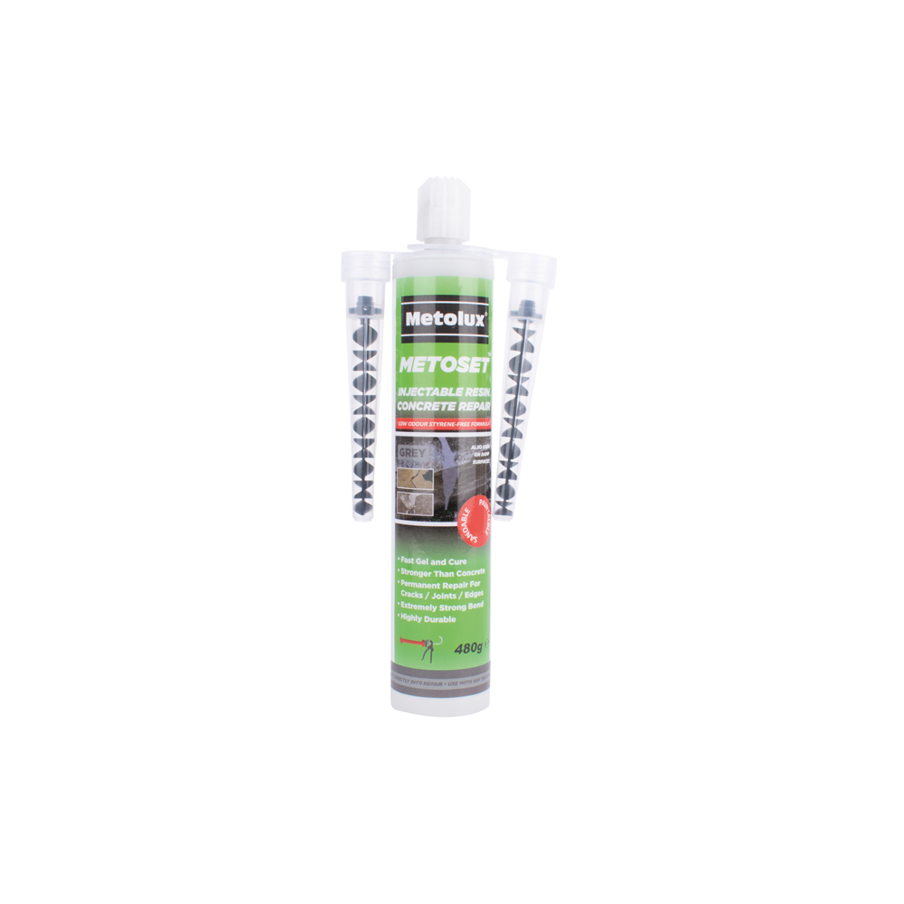 Metolux Metoset Concrete Repair Resin - Grey 480g